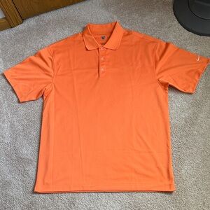 Nike Golf Men's Vibrant Orange Polo Golf Shirt.  Size Large.